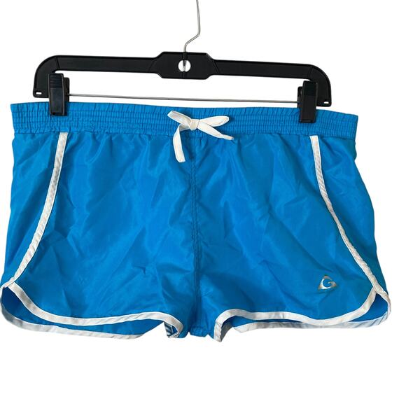 Gerry Swim Shorts Girls Size 16 Light Blue White Stripe - Picture 3 of 11